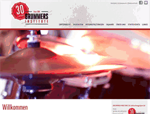 Tablet Screenshot of drummers-institute.com